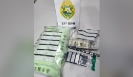 Homem é preso com mais de 3 kg de ecstasy e US$ 23,2 mil na BR-280, no Paraná