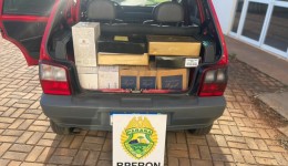 BPFRON apreende veículo carregado com vinhos argentinos