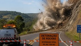 Detonações de rochas vão interditar trechos das rodovias PR-180 e PR-281 nesta semana