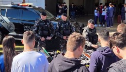 Polícia Militar apresenta carreira e rotina do Pelotão de Choque
