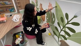 Pediatria do Hospital Intermunicipal ganha pinturas temáticas para acolher crianças