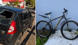Ciclista fica ferido após colisão com carro na Avenida General Osório
