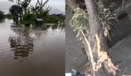 Chuvas fortes atingem 45 municípios, deixam famílias desalojadas e provocam novo tornado