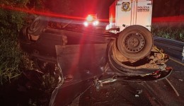 Homem morre em grave acidente na PR-562
