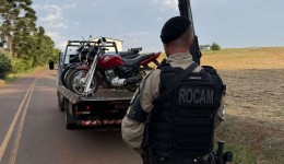 Polícia Militar realiza operação de trânsito e recolhe motocicletas irregulares