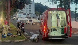 Homem fica ferido após atropelamento na Avenida Cristo Rei