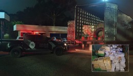 Carreta com 3,6 mil garrafas de vinho argentino é apreendida em ação conjunta