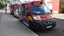 Motociclista fica ferido em colisão com caminhonete no bairro São Cristóvão