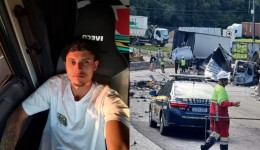 Acidente grave na BR-376 deixa caminhoneiro morto e 14 feridos