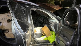 Ação do Esquadrão Antibombas: PMPR retira 237 kg de explosivos de carro em Campo Mourão