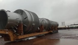 Equipamentos gigantes para empresa Sooro Renner de Francisco Beltrão chegam na região