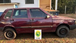 Polícia Militar recupera veículo com registro de furto