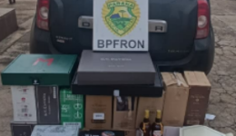 BPFRON apreende veículo carregado com vinhos argentinos avaliados em R$ 140 mil