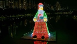 Londrina pode ter maior Papai Noel iluminado do mundo
