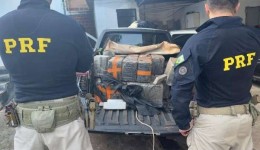 Carga de 625 kg de maconha é encontrada em carro roubado após fuga