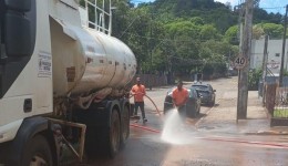 Após fortes chuvas, Prefeitura reforça limpeza de ruas e espaços públicos