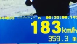 Trânsito  Motociclista é flagrado a 183 km/h durante fiscalização da PRF no feriado de Corpus Christi