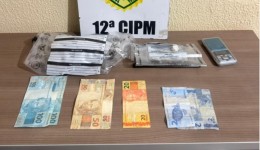Polícia Militar apreende droga e prende homem