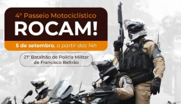 4º Passeio motociclistico da ROCAM acontece neste sábado dia 05 de setembro