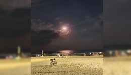 Registro curioso e impressionante chama a atenção na Praia dos Ingleses