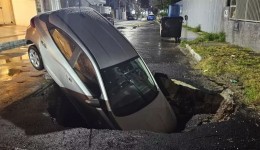 SC debaixo d’água: 20 cidades já passam de 100 mm de chuva e ciclone ainda nem se formou