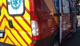 Homem fica ferido em colisão entre camionete e motocicleta