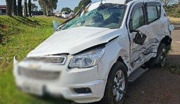 Acidente entre Blazer e veículo da Saúde deixa cinco pessoas feridas na BR-280