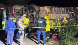 Identificadas vítimas fatais de acidente com ônibus paraguaio