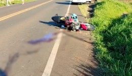 Motociclista tem perna amputada após colisão com carro na PR-158 entre Coronel Vivida e Chopinzinho