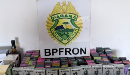 BPFRON apreende 122 cigarros eletrônicos em ônibus no Sudoeste  Paraná