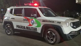 Homem ameaça e expulsa esposa de casa e é preso pela Polícia Militar