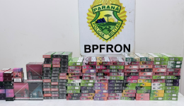 BPFRON apreende 544 cigarros eletrônicos avaliados em mais de R$ 43 mil