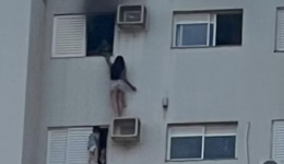 Mulher arriscou a vida para resgatar mãe e criança em incêndio em Cascavel