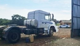 Caminhão é furtado e recuperado após ser abandonado às margens da BR-163