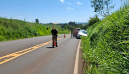 Saída de pista é registrada na PR-566 em Itapejara D'Oeste