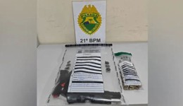 Homem é preso armado em casa noturna