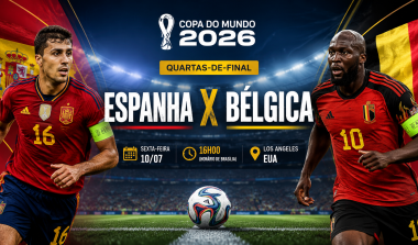 Espanha e Bélgica duelam por vaga na semifinal da Copa do Mundo