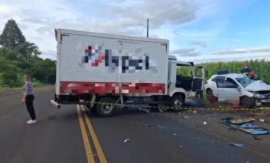 Colisão frontal deixa um morto na PR-281