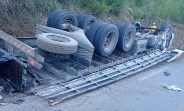 Motorista morre em acidente de caminhão na PR-449, entre Palmas e Mangueirinha