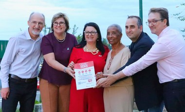 UFFS instala primeiro Banco Vermelho em Realeza em ato contra o feminicídio