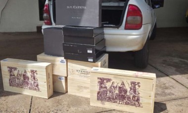 ROTAM do BPRv apreende carga de vinhos argentinos durante abordagem