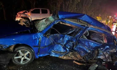 Quatro pessoas morrem em grave acidente na BR-373