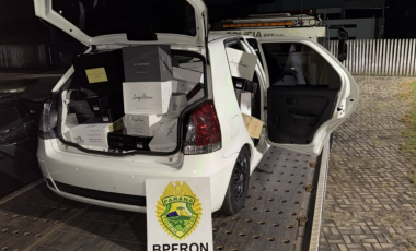 BPFRON apreende veículo com mais de mil garrafas de vinho argentino