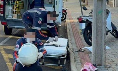 Colisão entre carro e motocicleta deixa mulher ferida no bairro Vila Nova