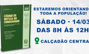 População poderá tirar dúvidas sobre direitos do consumidor em ação do Procon na Praça Central