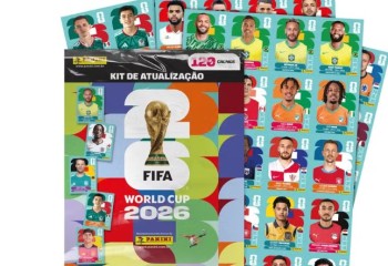 Panini lança kit de atualização do álbum da Copa com Neymar, Endrick e 120 novas figurinhas