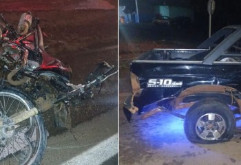 Motociclista sofre fraturas graves após acidente na PR-280