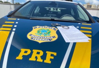 Motorista condenado por homicídio é preso pela PRF durante fiscalização na BR-163