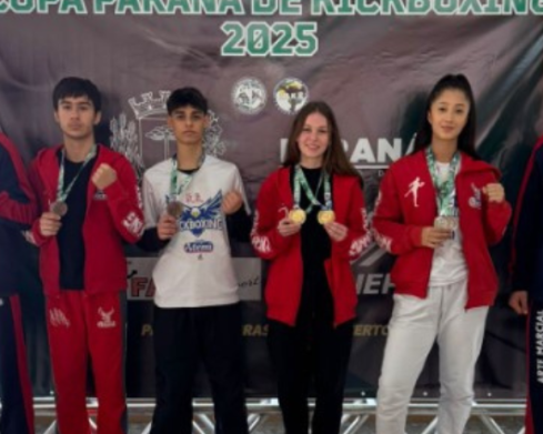 Atletas conquistam nove medalhas na Copa Paraná de Kickboxing