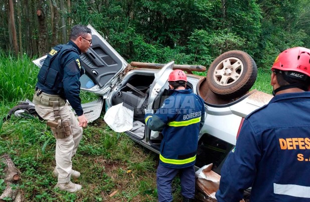Gravíssimo acidente fatal na BR-163 em Santo Antonio do Sudoeste